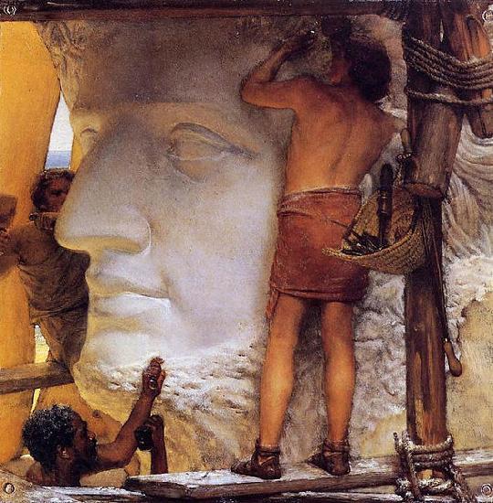 Sir Lawrence Alma-Tadema,OM.RA,RWS Sculptors in Ancient Rome France oil painting art